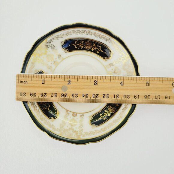Vintage Noritake Black Gold Demitasse Cup & Saucer, 2 Sets, c1940s Art Nouveau - Picture 14 of 15